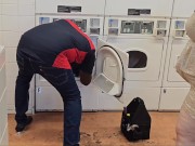 The service technician arrived to repair the laundry machines - (bbw Ssbbw, Fat Ass, Big Butt, Thick