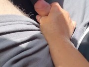 Jerking off my uber driver after getting me from the station. 1/16