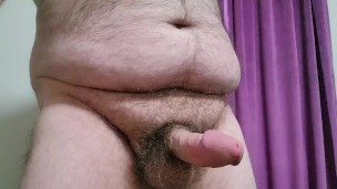 Bisexual Daddy Strokes Cock Until Cum Erupts