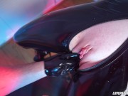 Tied Sexy Latex Girl Tied And Hard Fisted 15/16