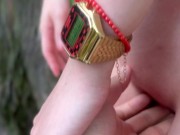 Sneaking off to the road side to have a chreampie sex, multiple orgasms. 6/16