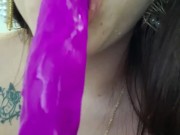 Girl masturbates for her boyfriend on a video call 9/16