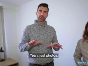 Public Agent Cute small tits Spaniard cheating when she sucks big cock pov 7/16