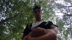 Outdoor cumshot on your face POV (cum on camera lens)