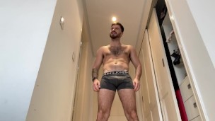 Tiny underwear slave - giant bulge play