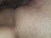 My dick goes all the way in her pussy and i cum inside her. All my cum deep inside her pussy