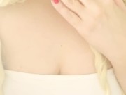 Red lips, dildo sucking, tits out, and showing my pussy in a short dress! 1/16