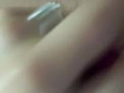 Bitch masturbates with her dildo and squirts🥵 11/16