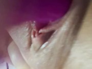 Bitch masturbates with her dildo and squirts🥵 13/16