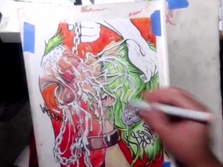 The Joker Teaching the Ropes to His Protege ? Drawing Timelapse