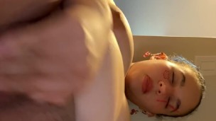 Sexy elf Egirl slut cums