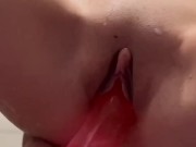 watch me shower then get fucked by big pink dick 13/16