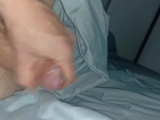 Late Night Fun With Phimosis Big Cock Closed And Tight Forskin - Coming 8/16