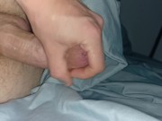 Late Night Fun With Phimosis Big Cock Closed And Tight Forskin - Coming 9/16