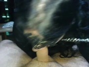 Long hair beauty in Nun outfit worship fat cock 2/16