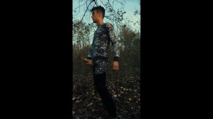 Sounding outdoor huge cock