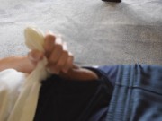 【イキ声】いつも通りのオナニー、最後はティッシュに射精・・・ - Screenshot 15 of 16 - 自慰