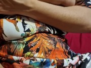 Writing dirty things at my wife's big butt 10/16