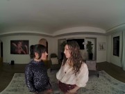 Aria Valencia And Maya Woulfe Share Your Penis With Huge Pleasure 3/16