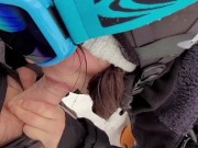 BJ in the snow - El takes G's load on the mountain! 14/16