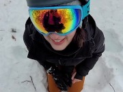 BJ in the snow - El takes G's load on the mountain! 7/16