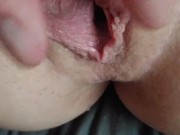 Large labia creampie