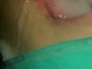 Wife strongly masturbates nipples and drinks a lot of sperm 16/16