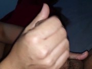 My wife fingering my tight ass and i give massive cum 7/16