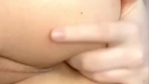 Femboy Girl on a skirt cumming with his ass