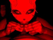 Drain My Balls - Cock Sucking POV in Cute Mask and Braces 14/16