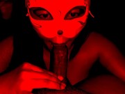 Drain My Balls - Cock Sucking POV in Cute Mask and Braces 15/16