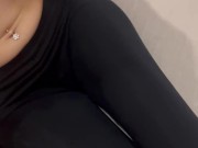 a good cumshot on her small tits after a good blowjob 13/16