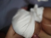 Slow motion licking and sucking cum after cum in her mouth 5/16