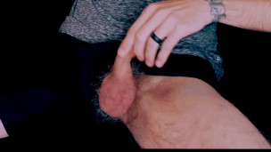 Jerkin My Hairy Dick and Cumming (no sound)