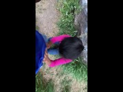 Public fuck in park risky outdoor with sexy panty👙 අම්මෝ ඒ පෑන්ටිය. පාක් ගිහින් කැලේ පැනලා හිකුවා.  1/16