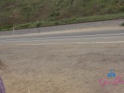 GFE sessions with Macy Meadows peeing outdoors and rubbing her pussy with in the car 10/16