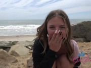 GFE sessions with Macy Meadows peeing outdoors and rubbing her pussy with in the car 11/16