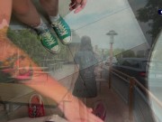 Risky public sex in the toilet. Fucked a McDonald's worker because of spilled soda! - Eva Soda 3/16