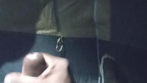 Buck jacking his BBC after being turned on by a fan