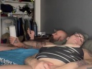 BBW stepmom MILF lovense lush 2 and max 2 couple play and missionary fuck side POV 12/16