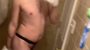 Cat boy shows off his tail