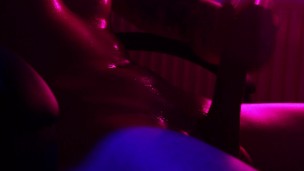 Horny man jerking off his hard cock