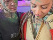 Onlyfans tattoo girl Anuskatzz enjoy XXX adventure wild sex with inked nonbinary Darkleaves Z-filmz 5/16