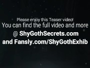 Goth girl BDSM Hogtied to a vibrator until she cums! 3/16