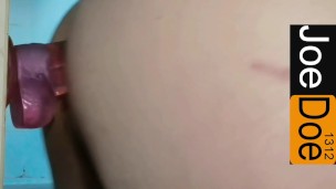 Doggy style anal orgasm after work
