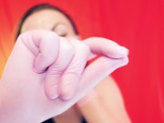 ASMR with nitrile gloves and snaps