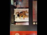 Dei a buceta pro , ele filmou pelo espelho do teto 9/16