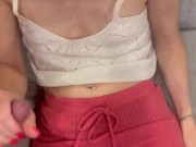 Titjob with small tits and Cumshot 4/16