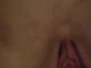 Closeup creampie for a teenage slut