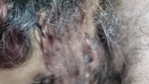 Yummy creampie in the mouth of the gluttonous bitch who fucks mycock until I can't take the pleasure